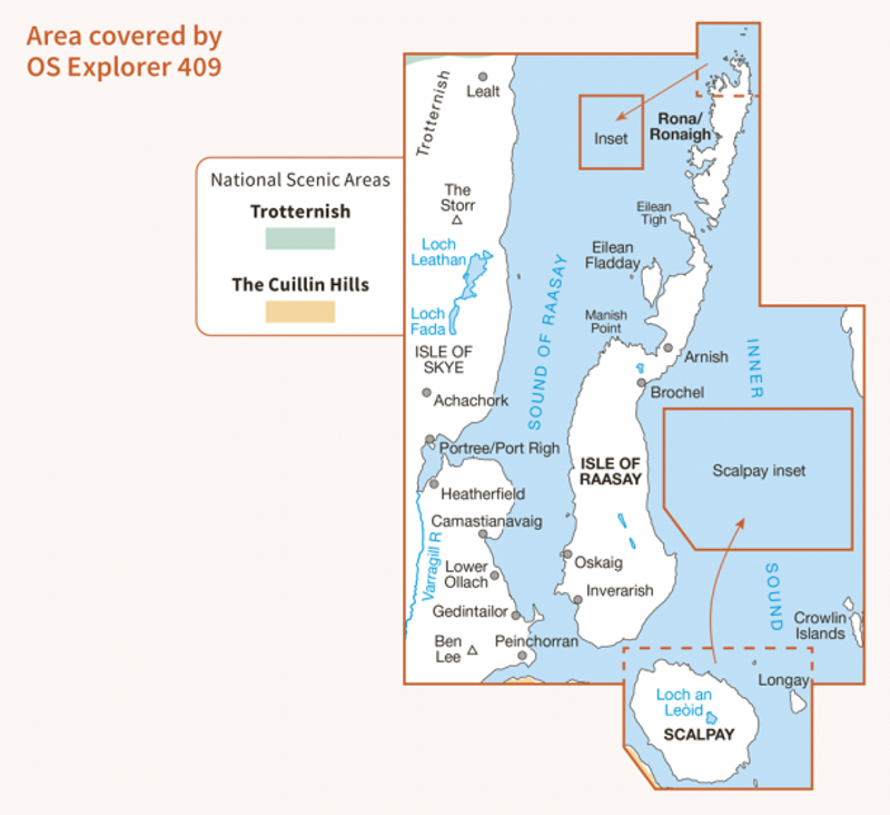 OS Explorer Map 409 - Raasay Rona and Scalpay-1